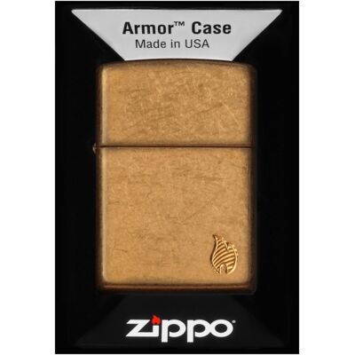 Zapalniczka ZIPPO ARMOR FLAME TUMBLET BRASS 60007337 Wiatroodporna Zapalniczka ZIPPO ARMOR FLAME TUMBLET BRASS 60007337 Wiatroodporna