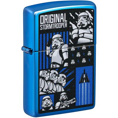 Zapalniczka Zippo Star Wars Szturmowcy High Polish Blue, wiatroodporna Zapalniczka Zippo Star Wars Szturmowcy High Polish Blue, wiatroodporna