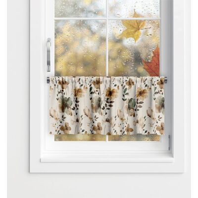 DECORDRUK Zazdrostka Autumn Wzór At36 Akwarelowe Beżowe Kwiaty 45 X 150 Cm DECORDRUK Zazdrostka Autumn Wzór At36 Akwarelowe Beżowe Kwiaty 45 X 150 Cm