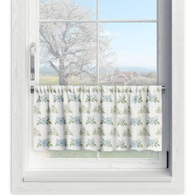 DECORDRUK Zazdrostka Easter Wzór Ea08 Błękitne Kwiaty 45 X 90 Cm DECORDRUK Zazdrostka Easter Wzór Ea08 Błękitne Kwiaty 45 X 90 Cm