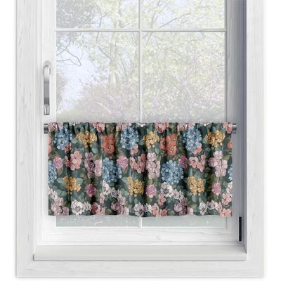 DECORDRUK Zazdrostka Floral Wzór F40 Letnie Kwiaty Na Ciemnym Tle 45 X 240 Cm DECORDRUK Zazdrostka Floral Wzór F40 Letnie Kwiaty Na Ciemnym Tle 45 X 240 Cm