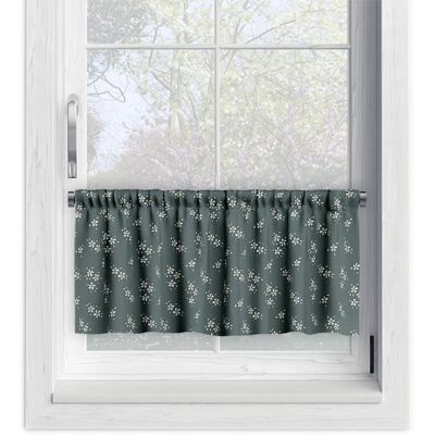 DECORDRUK Zazdrostka Summer Wzór Sm35 Drobne Kwiatki Na Szarozielonym Tle 45 X 180 Cm DECORDRUK Zazdrostka Summer Wzór Sm35 Drobne Kwiatki Na Szarozielonym Tle 45 X 180 Cm