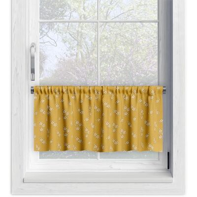 DECORDRUK Zazdrostka Summer Wzór Sm36 Drobne Kwiatki Na Żółtym Tle 45 X 180 Cm DECORDRUK Zazdrostka Summer Wzór Sm36 Drobne Kwiatki Na Żółtym Tle 45 X 180 Cm
