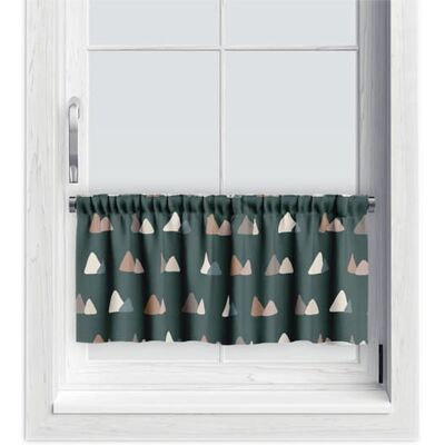 DECORDRUK Zazdrostka Winter Wzór Bn70 Góry Na Ciemnozielonym Tle 45 X 180 Cm DECORDRUK Zazdrostka Winter Wzór Bn70 Góry Na Ciemnozielonym Tle 45 X 180 Cm