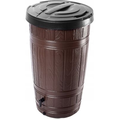 KADAX ZBIORNIK NA DESZCZÓWKĘ 265L WODĘ DESZCZOWĄ BECZKA PLASTIKOWA + KRAN BRĄZOWY KADAX ZBIORNIK NA DESZCZÓWKĘ 265L WODĘ DESZCZOWĄ BECZKA PLASTIKOWA + KRAN BRĄZOWY