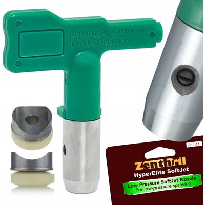 Inny producent Zenthril Dysza Malarska Niskociśnieniowa SoftJet Model 518 – Szerokość Natrysku 25 cm Średnica Otworu 0,018'' Technologia SoftJet Inny producent Zenthril Dysza Malarska Niskociśnieniowa SoftJet Model 518 – Szerokość Natrysku 25 cm Średnica Otworu 0,018'' Technologia SoftJet