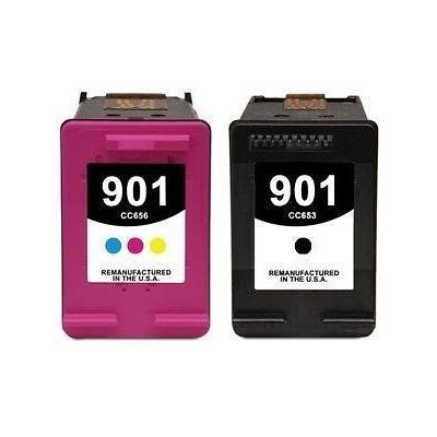 Zestaw 2X Tusz Do Hp 901 Xl Officejet 4500 4600 J4524 J4580 Cmyk Zamienniki Zestaw 2X Tusz Do Hp 901 Xl Officejet 4500 4600 J4524 J4580 Cmyk Zamienniki