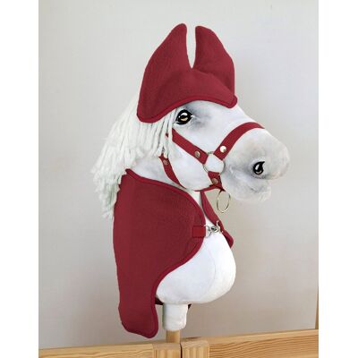 Super Zestaw dla Hobby Horse A4: derka + nauszniki – bordo Super Zestaw dla Hobby Horse A4: derka + nauszniki – bordo