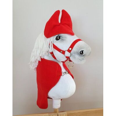 Super Zestaw dla Hobby Horse A4: derka + nauszniki – czerwony Super Zestaw dla Hobby Horse A4: derka + nauszniki – czerwony