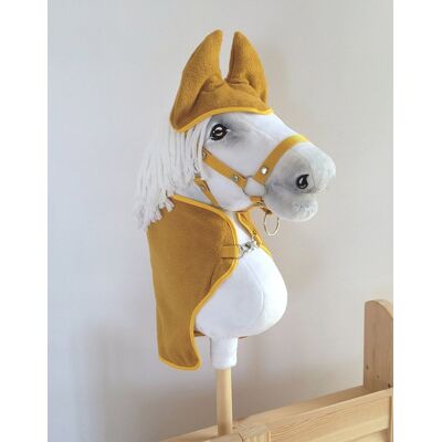 Super Zestaw dla Hobby Horse A4: derka + nauszniki –musztardowy Super Zestaw dla Hobby Horse A4: derka + nauszniki –musztardowy
