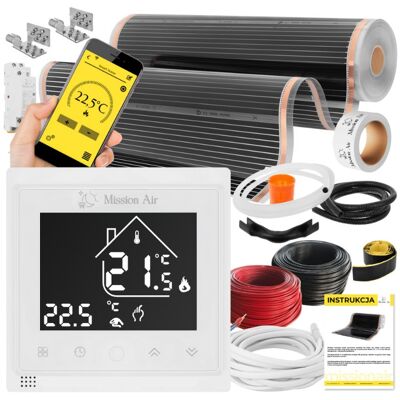 Mission ZESTAW IR SILVER 160W 22m²,szer.100cm + Libra White Mission ZESTAW IR SILVER 160W 22m²,szer.100cm + Libra White
