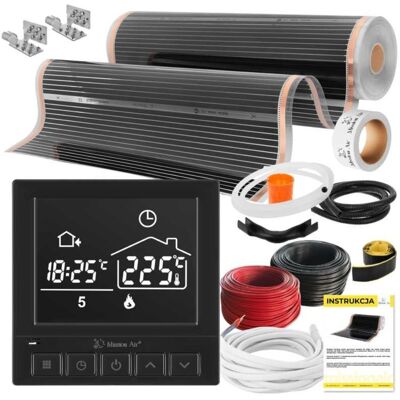 Mission ZESTAW IR SILVER 160W 3m²,szer.100cm + Taurus Black Mission ZESTAW IR SILVER 160W 3m²,szer.100cm + Taurus Black