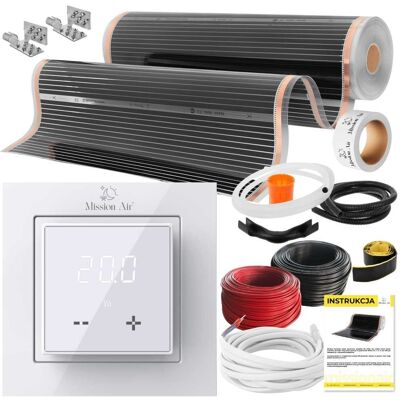 Mission ZESTAW IR SILVER 160W 4m²,szer.100cm +Aries LCD Mission ZESTAW IR SILVER 160W 4m²,szer.100cm +Aries LCD