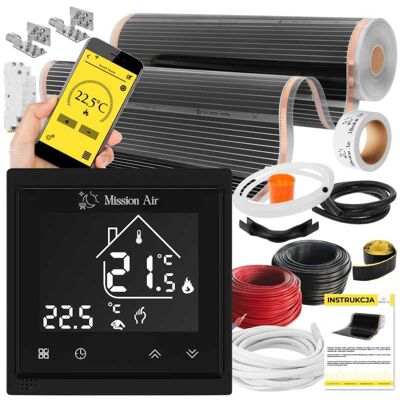 Mission ZESTAW IR SILVER 160W 4m²,szer.100cm + Libra Black Mission ZESTAW IR SILVER 160W 4m²,szer.100cm + Libra Black
