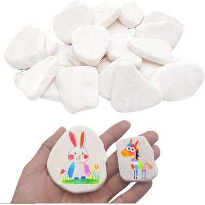 Inny producent Zestaw kamieni do malowania, 15 sztuk gładkich kamyków, 5-8 cm, kamień naturalny, kamienie dekoracyjne do malowania i dekoracji akwarium Inny producent Zestaw kamieni do malowania, 15 sztuk gładkich kamyków, 5-8 cm, kamień naturalny, kamienie dekoracyjne do malowania i dekoracji akwarium