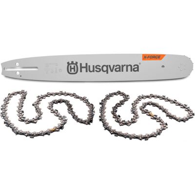 Zestaw prowadnica X-FORCE 15/325/1,3 64 + 2 łańcuchy X-FORCE Husqvarna Zestaw prowadnica X-FORCE 15/325/1,3 64 + 2 łańcuchy X-FORCE Husqvarna