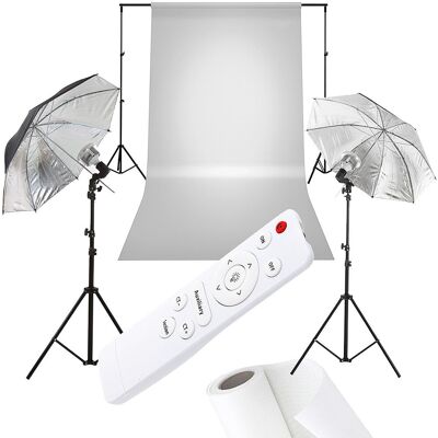 CineGEN Zestaw z tłem Academy™ 2xLED 85W BlackSilver 110cm CineGEN Zestaw z tłem Academy™ 2xLED 85W BlackSilver 110cm