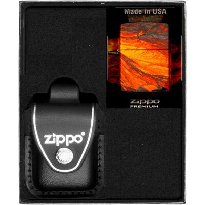 Zestaw Zapalniczka Zippo Lava Flow Prezentowy No3 Zestaw Zapalniczka Zippo Lava Flow Prezentowy No3