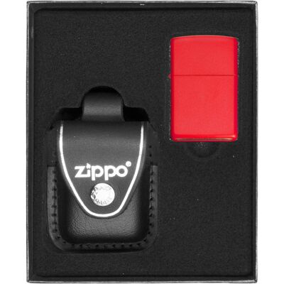 Zestaw ZIPPO RED MATTE prezentowy Zestaw ZIPPO RED MATTE prezentowy