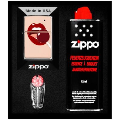 Zestaw Zippo Zapalniczka Lollipop Nude Prezentowy No1 Zestaw Zippo Zapalniczka Lollipop Nude Prezentowy No1
