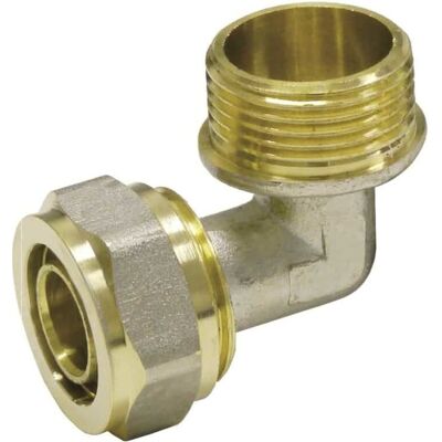 Boni-shop Złączka kątowa zaciskowa, 20 x 2 - 3/4' AG, do instalacji Boni-shop Złączka kątowa zaciskowa, 20 x 2 - 3/4' AG, do instalacji