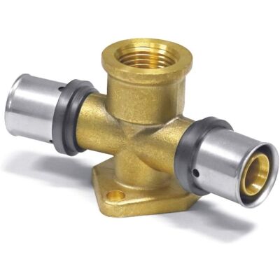 Boni-shop Złączka prasowa kątowa podwójna prosta 20x2 - 1/2' IG do rur wielowarstwowych i miedzianych Boni-shop Złączka prasowa kątowa podwójna prosta 20x2 - 1/2' IG do rur wielowarstwowych i miedzianych
