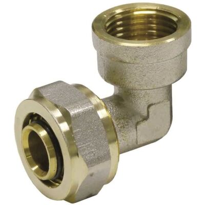Boni-shop Złączka śrubowa kątowa do rur, 20x2 - 1/2 cala, do wody i ogrzewania Boni-shop Złączka śrubowa kątowa do rur, 20x2 - 1/2 cala, do wody i ogrzewania