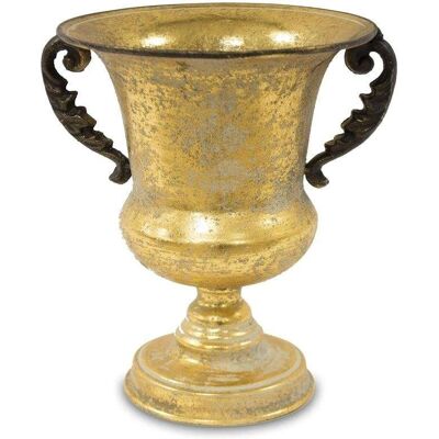 ART Złota Osłonka Metalowa, Czarne Uchwyty, h:26cm ART Złota Osłonka Metalowa, Czarne Uchwyty, h:26cm