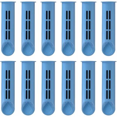 12 X Niebieskie Wkłady Filtrujące Wodę Do Butelki Dafi Soft Solid 12 X Niebieskie Wkłady Filtrujące Wodę Do Butelki Dafi Soft Solid