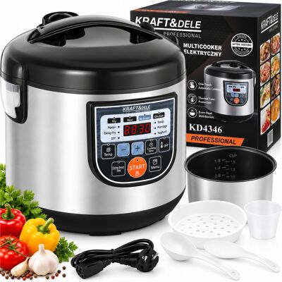 KRAFT&DELE 12w1 Multicooker Garnek Elektryczny 6l Szybkowar Wolnowar 1000w KRAFT&DELE 12w1 Multicooker Garnek Elektryczny 6l Szybkowar Wolnowar 1000w