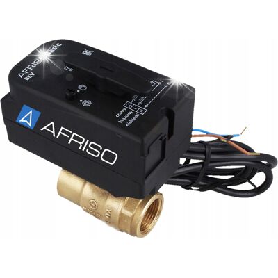2-DROGOWY ZAWÓR KULOWY Z SIŁOWNIKIEM BEV DN20 3/4 24 V AC NO AFRISO 2-DROGOWY ZAWÓR KULOWY Z SIŁOWNIKIEM BEV DN20 3/4 24 V AC NO AFRISO