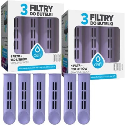 6 Wkładów Filtrujących Filtr Do Butelki Dafi Soft Solid Lawendowe 6 Wkładów Filtrujących Filtr Do Butelki Dafi Soft Solid Lawendowe