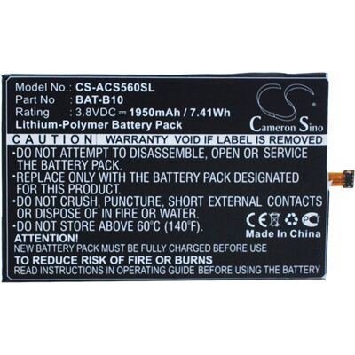 Acer Liquid Jade / Bat-B10 1950mah 7.41wh Li-Polymer 3.8v (Cameron Sino) Acer Liquid Jade / Bat-B10 1950mah 7.41wh Li-Polymer 3.8v (Cameron Sino)