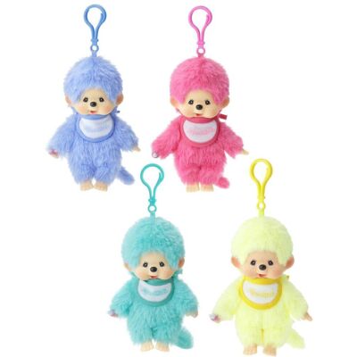 Bandai Red Bandai Red - MONCHHICHI - Colors Keychain - 20cm Bandai Red Bandai Red - MONCHHICHI - Colors Keychain - 20cm