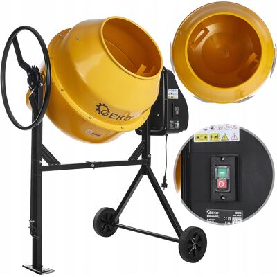 Betoniarka Budowlana Mieszarka 120l 230v 550w – Żeliwny Wieniec Geko Betoniarka Budowlana Mieszarka 120l 230v 550w – Żeliwny Wieniec Geko