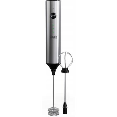 Adler ELEKTRYCZNY RĘCZNY SPIENIACZ DO MLEKA 2w1 UBIJACZKA DO MLEKA KAWY USB C Adler ELEKTRYCZNY RĘCZNY SPIENIACZ DO MLEKA 2w1 UBIJACZKA DO MLEKA KAWY USB C