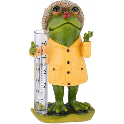 RELAXDAYS Figurka Żabka Z Deszczomierzem Do Ogrodu, Odporna Na Mróz I Uv RELAXDAYS Figurka Żabka Z Deszczomierzem Do Ogrodu, Odporna Na Mróz I Uv