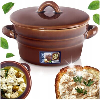 Orion Garnek Kamionka Na Smalec Z Pokrywką Ceramiczny Do Smalcu 340 Ml Orion Garnek Kamionka Na Smalec Z Pokrywką Ceramiczny Do Smalcu 340 Ml