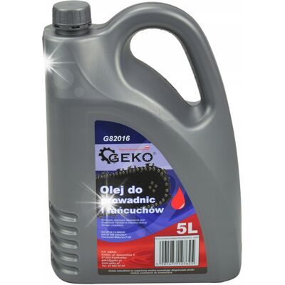 Geko Olej Do Smarowania Prowadnic I Łańcuchów 5l G82016 Geko Olej Do Smarowania Prowadnic I Łańcuchów 5l G82016