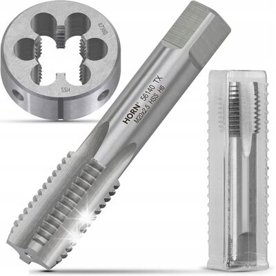 Horn Gwintownik M20 Ręczny M20x2.5 Din-352/1p + Narzynka Komplet Gwintowników Horn Gwintownik M20 Ręczny M20x2.5 Din-352/1p + Narzynka Komplet Gwintowników