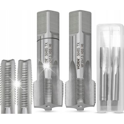 Horn Gwintownik M30 Gwintowniki M30x1.5mm 2 Szt Din-2181/2p Komplet Gwintowników Horn Gwintownik M30 Gwintowniki M30x1.5mm 2 Szt Din-2181/2p Komplet Gwintowników