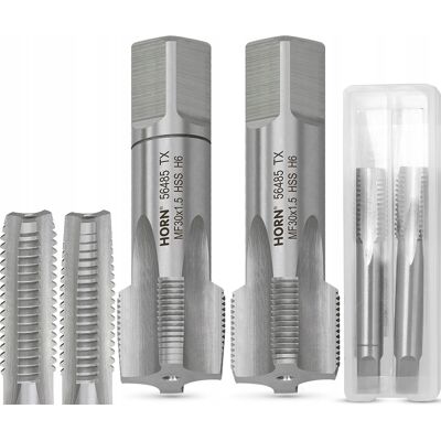 Horn Gwintownik M30 Ręczny M30x1.5mm 2 Szt Din-2181/2p Zestaw Gwintowników Horn Gwintownik M30 Ręczny M30x1.5mm 2 Szt Din-2181/2p Zestaw Gwintowników