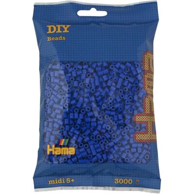 Hama Perły 201-08 Koraliki Do Prasowania Midi 5 Mm Niebieskie 3000 Szt Hama Perły 201-08 Koraliki Do Prasowania Midi 5 Mm Niebieskie 3000 Szt