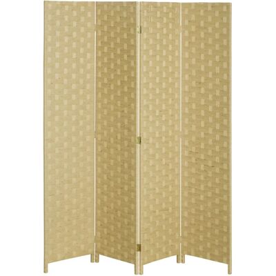 Homcom 4-Panelowa Składana Ścianka Działowa, 159,5 X 169,5 Cm, Wykonana Z Tektury Falistej, Wolnostojąca Ścianka Zapewniająca Prywatność Do Salonu, .. Homcom 4-Panelowa Składana Ścianka Działowa, 159,5 X 169,5 Cm, Wykonana Z Tektury Falistej, Wolnostojąca Ścianka Zapewniająca Prywatność Do Salonu, ..