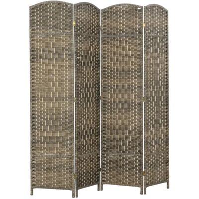Homcom Parawan 4-Częściowy 180 X 180 Cm, Składana Przegroda, Czarny Homcom Parawan 4-Częściowy 180 X 180 Cm, Składana Przegroda, Czarny