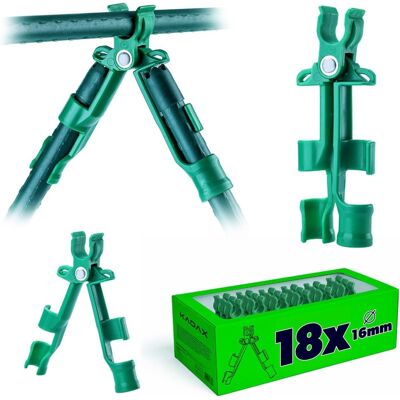 Kadax 18 Szt. Łączników Do Prętów Roślinnych Ø 16 Mm, Tworzywo Sztuczne Kadax 18 Szt. Łączników Do Prętów Roślinnych Ø 16 Mm, Tworzywo Sztuczne