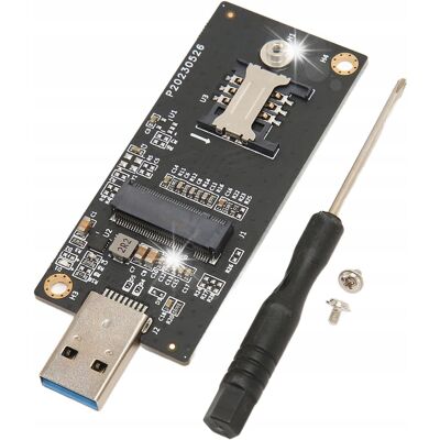 Inny producent Karta sieciowa Adapter NGFF M.2 Key B + SIM do USB 3.0 WWAN LTE GSM GPS Inny producent Karta sieciowa Adapter NGFF M.2 Key B + SIM do USB 3.0 WWAN LTE GSM GPS