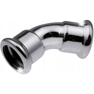 KAN-therm Kolano Kolanko 45° 54 Dwukielichowe Stal Węglowa Steel Press Zaprasowywane KAN-therm Kolano Kolanko 45° 54 Dwukielichowe Stal Węglowa Steel Press Zaprasowywane