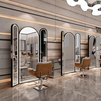 ENZO Konsola Konsoleta Fryzjerska Barberska Kosmetyczna Lustro Led Trzystronne Trio 200x130 Czarne ENZO Konsola Konsoleta Fryzjerska Barberska Kosmetyczna Lustro Led Trzystronne Trio 200x130 Czarne