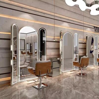ENZO Konsola Konsoleta Fryzjerska Barberska Kosmetyczna Lustro Led Trzystronne Trio 200x130 Pro Srebrne ENZO Konsola Konsoleta Fryzjerska Barberska Kosmetyczna Lustro Led Trzystronne Trio 200x130 Pro Srebrne